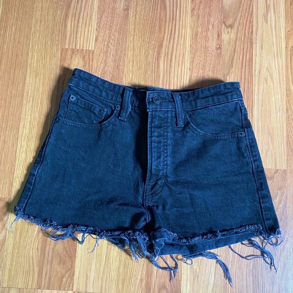 Black Lucky Brand Distressed Shorts